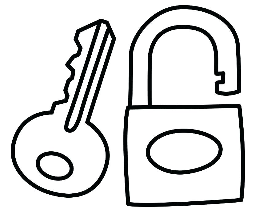 868x720 Key Coloring Pages Key Coloring Pages Lock And Key Coloring Page