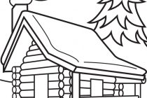 210x140 Abraham Lincoln Log Cabin Coloring Page Quick Log Cabin Coloring