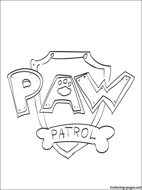 Paw Patrol Logo Coloring Page Coloring Pages Coloring Sheets 560x750 Paw Patrol Logo Coloring Page Coloring Pages Coloring Sheets