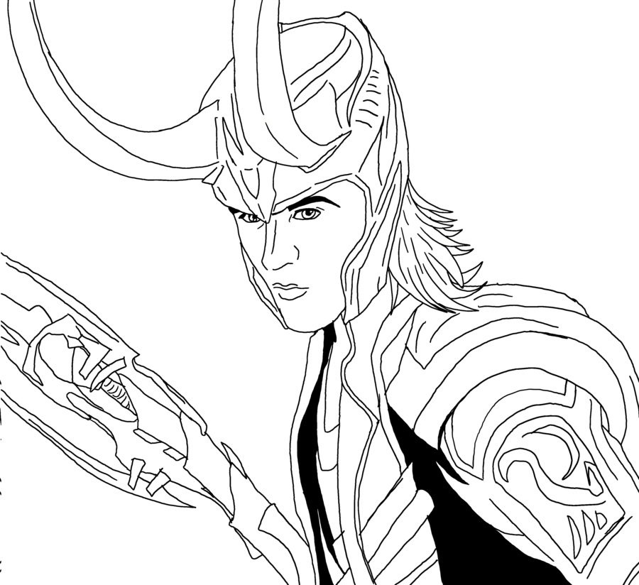 900x824 Coloring Pages Loki, Printable For Kids Amp Adults, Free