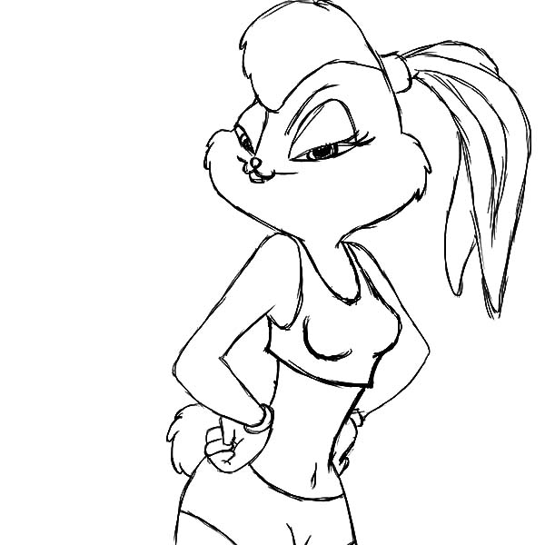 Lola Bunny Coloring Pages 600x600 Lola Bunny Coloring Pages