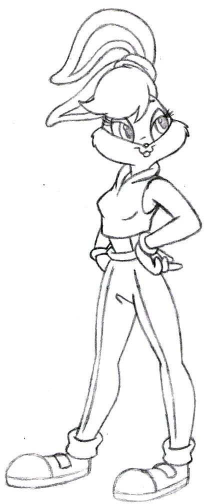 Stylish Lola Bunny Coloring For Kids 432x1008 Stylish Lola Bunny Coloring For Kids