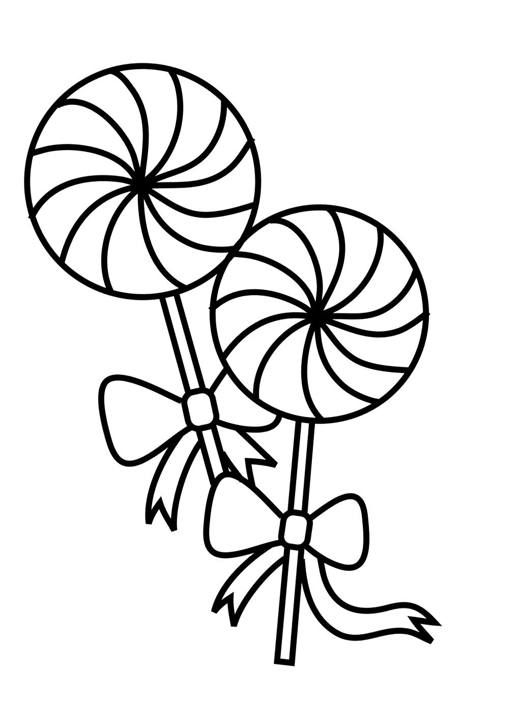 1024x1380 Two Lollipop Coloring Page Coloring Pages Para El