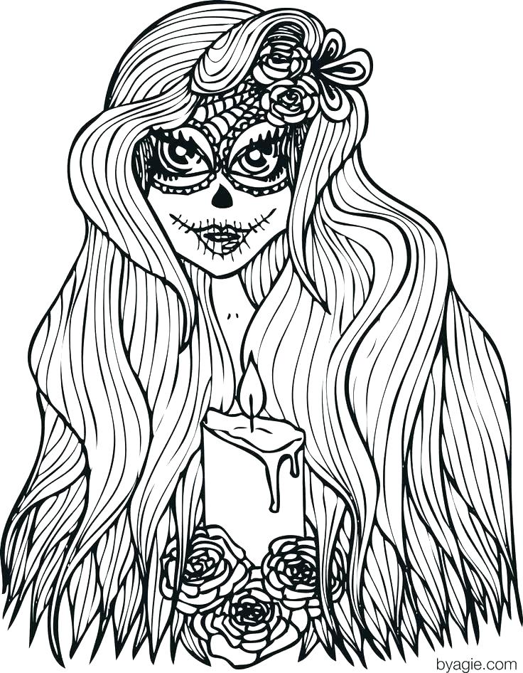 736x946 Hair Coloring Page And Coloring Pages Coloring Page Long Hair