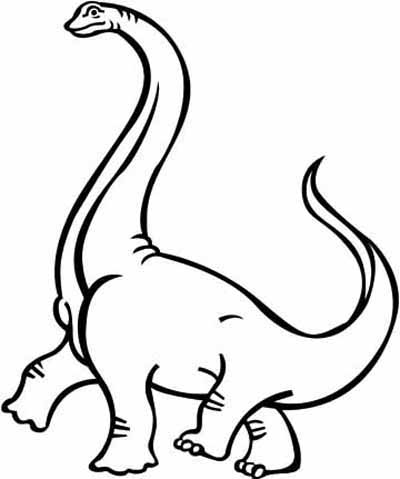 400x479 Long Neck Dinosaur Coloring Pages