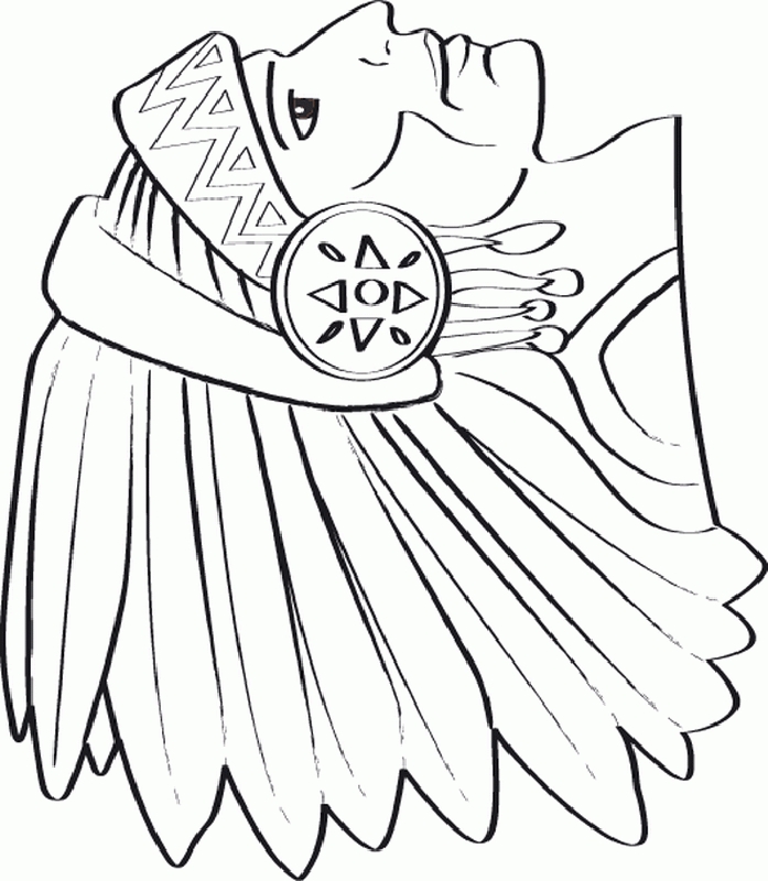 697x800 Native American Coloring Pages Free Collection