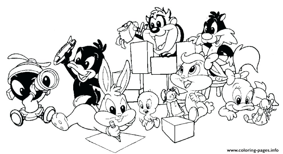 990x540 Looney Tunes Coloring Pages Pdf All Baby S Printable Book