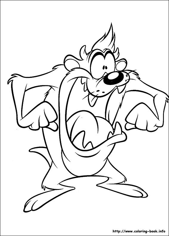 567x794 Looney Tunes Coloring Picture