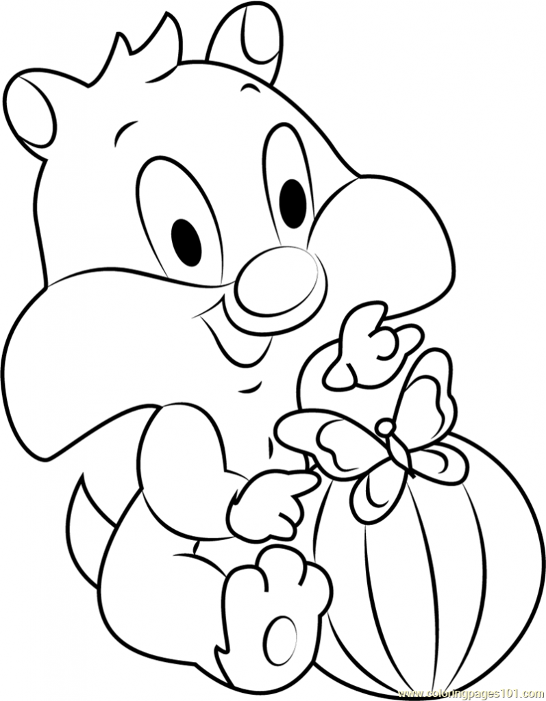 797x1024 Modest Baby Looney Tunes Coloring Pages 14