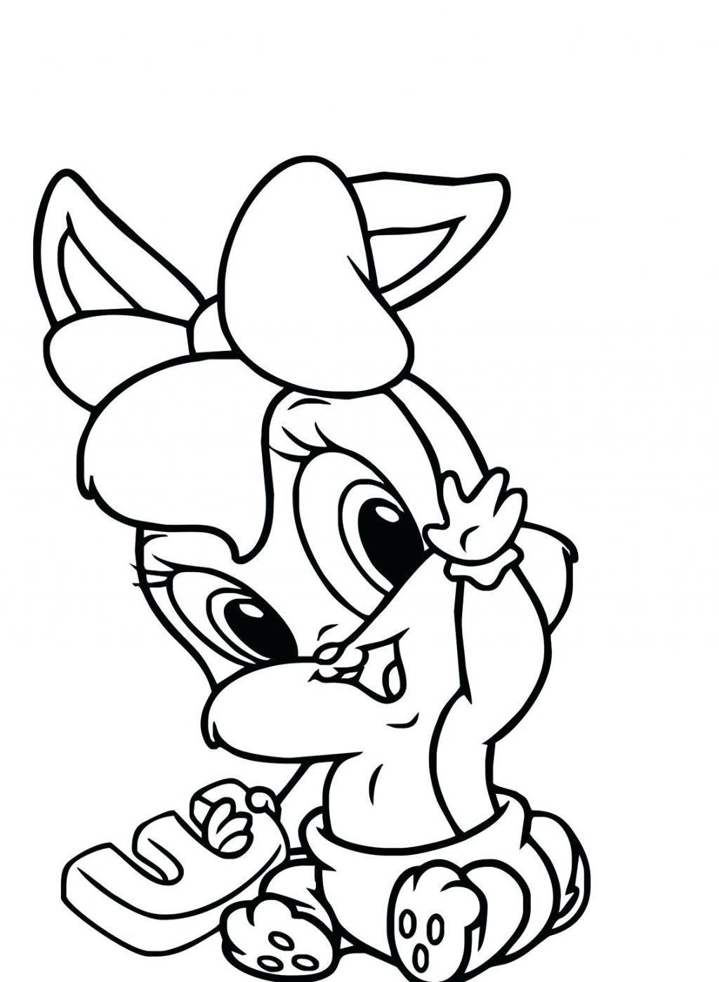 1024x1399 Baby Looney Tunes Tweety Coloring Pages Acpra