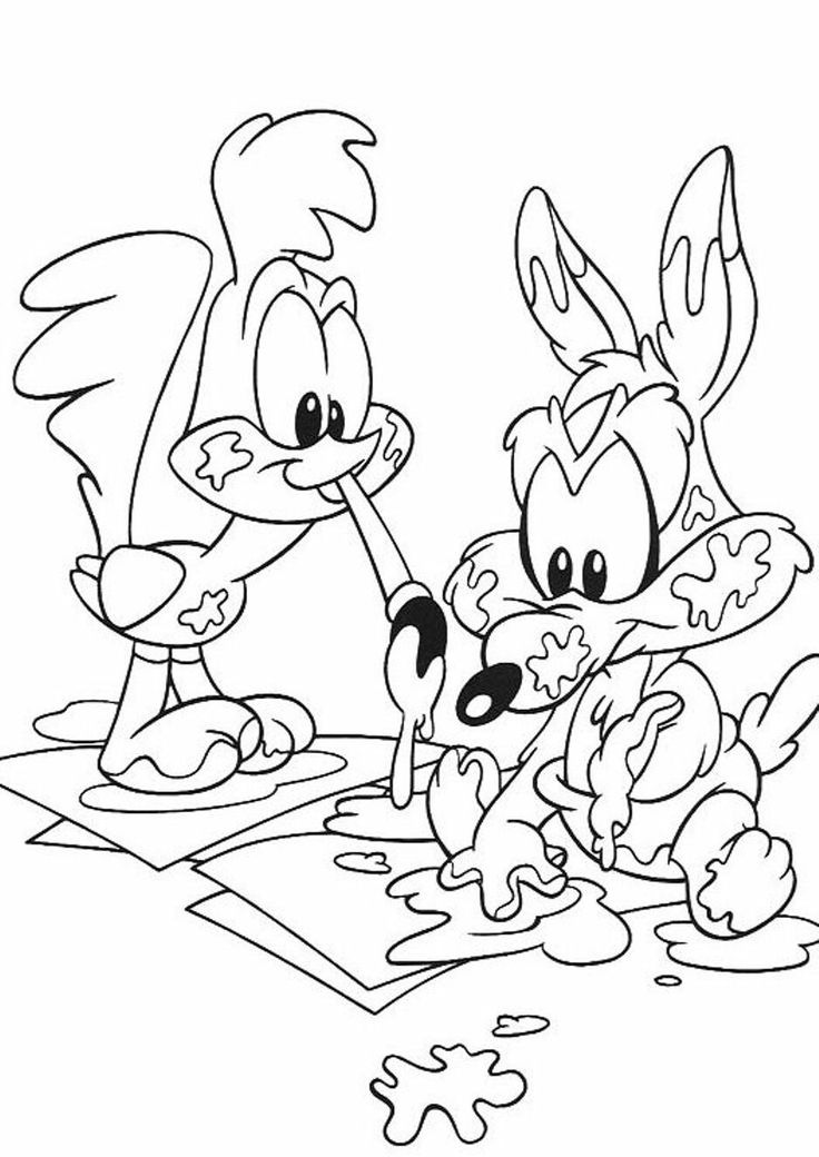 736x1040 16 Best Baby Looney Tunes Coloring Pages Images