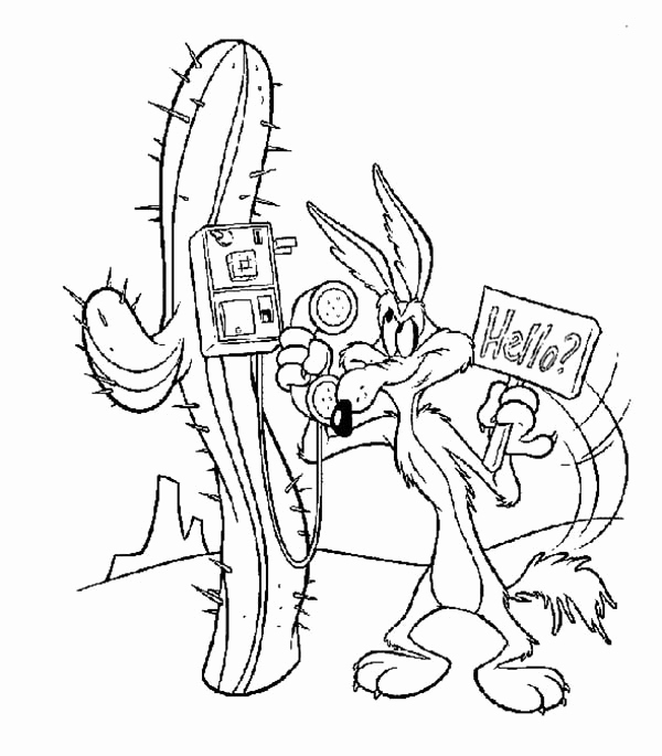 600x685 Coyote Coloring Page Collection Wile E Coyote Coloring Pages
