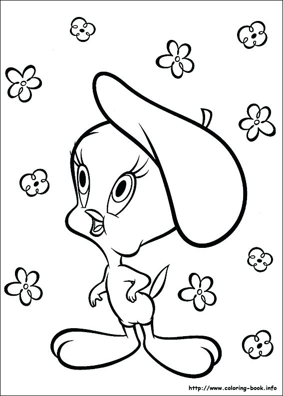 567x794 Looney Tunes Characters Coloring Pages