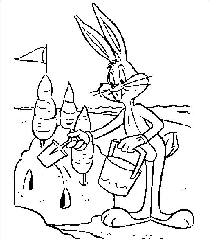 702x802 Looney Tunes Coloring Pages Baby Free Printable Download Kids