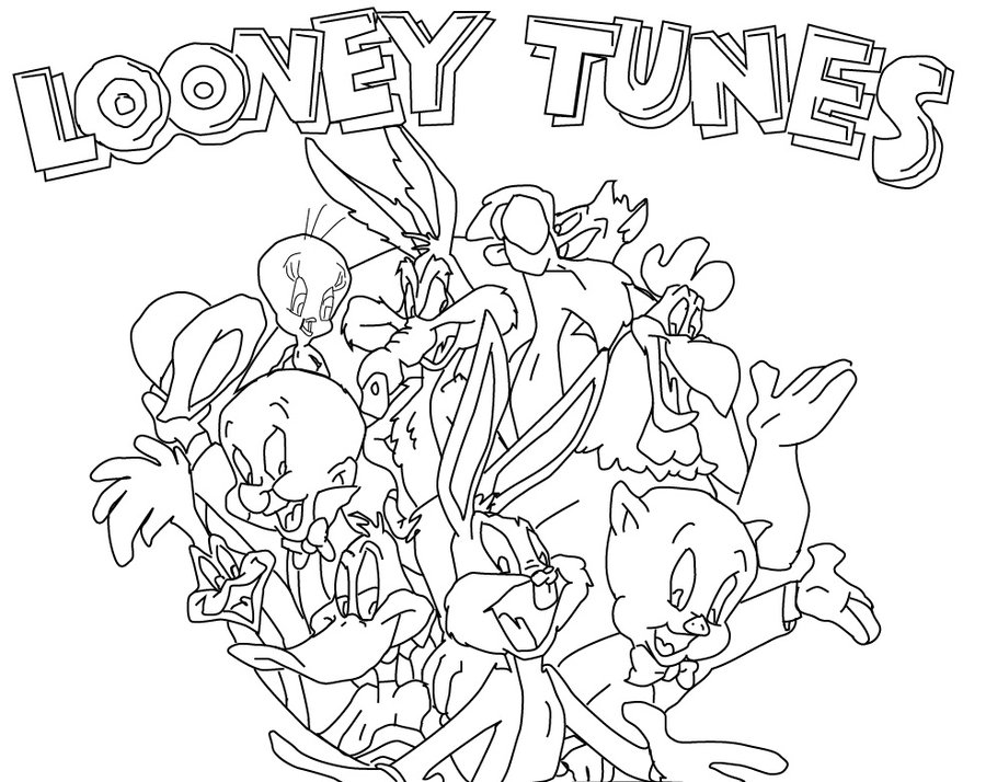 Looney Tunes Coloring Pages 900x714 Looney Tunes Coloring Pages
