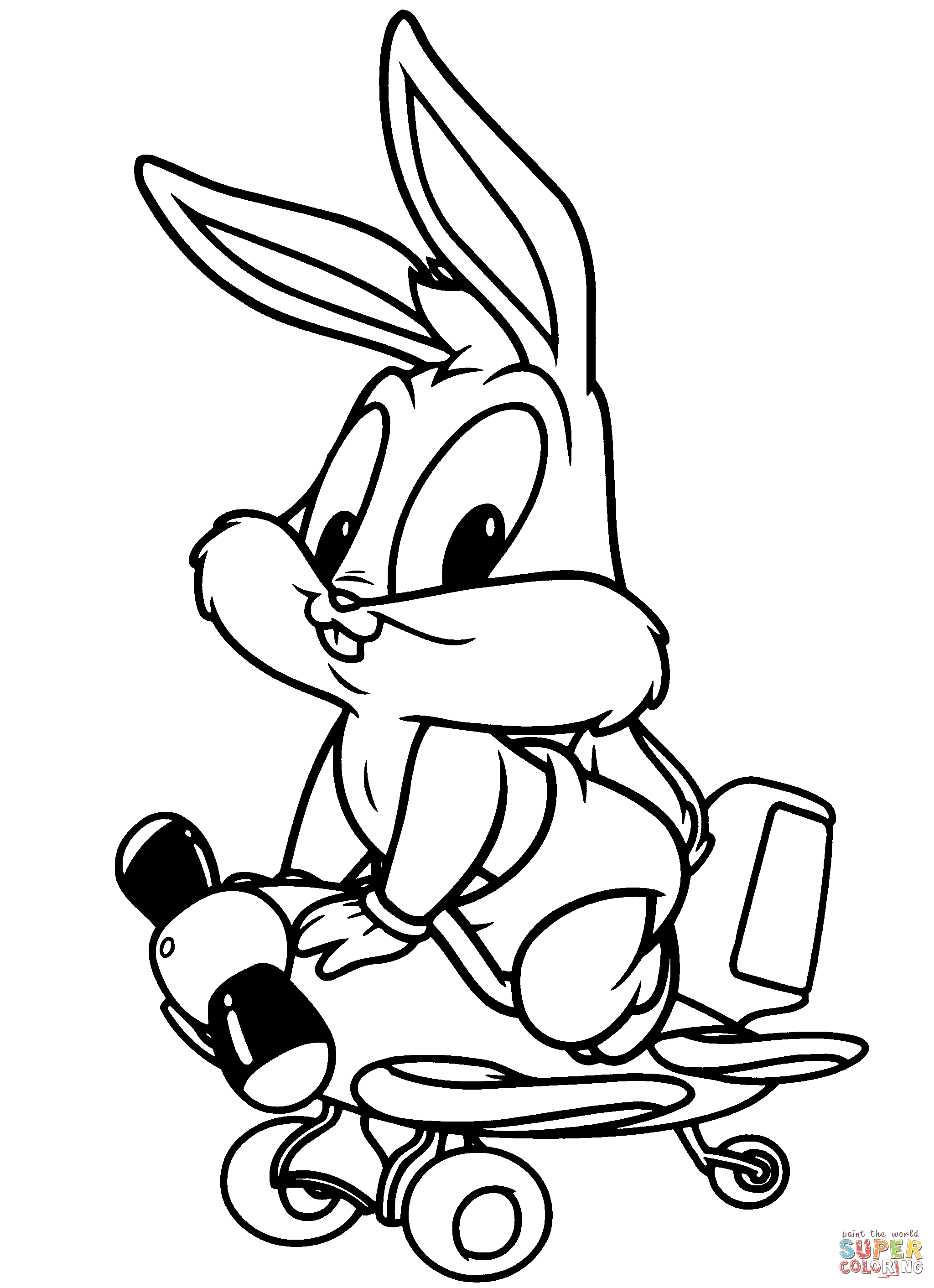 Baby Looney Tunes Lovely Bugs Bunny Coloring Page In Bugs Bunny 2048x2824 Baby Looney Tunes Lovely Bugs Bunny Coloring Page In Bugs Bunny