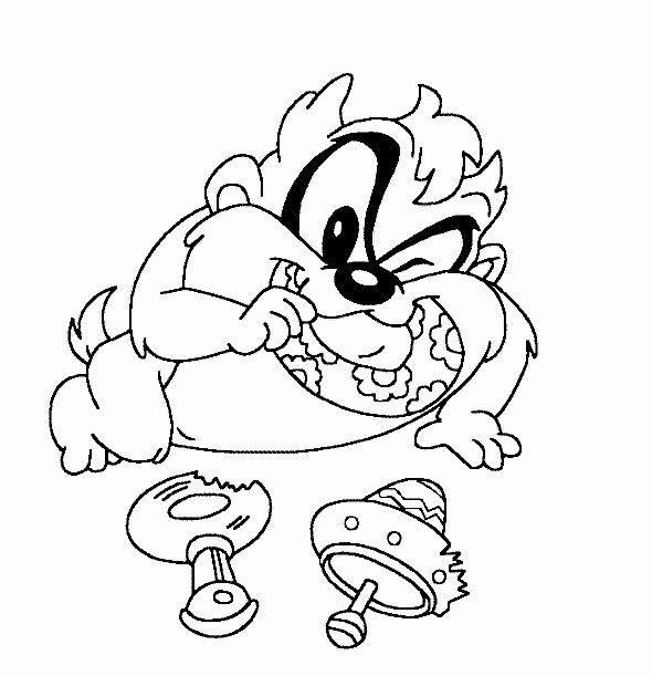 Baby Looney Tunes Taz Coloring Pages Ohmygirl.us 590x611 Baby Looney Tunes Taz Coloring Pages Ohmygirl.us