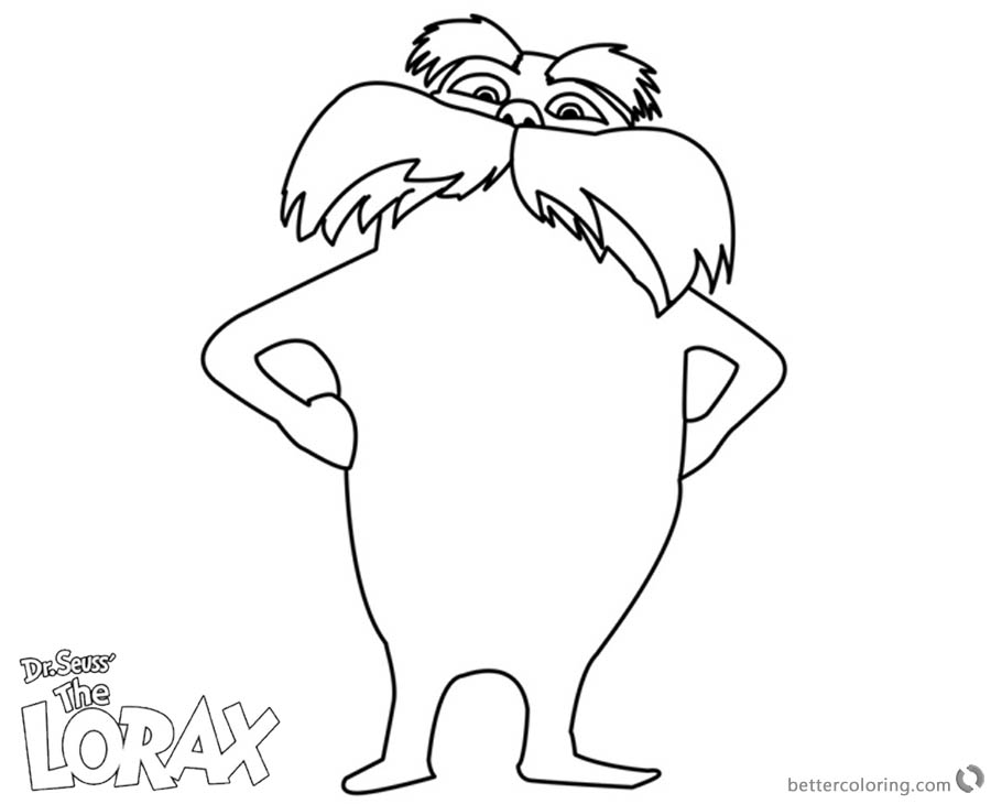 Lorax Coloring Pages Line Art 900x730 Lorax Coloring Pages Line Art