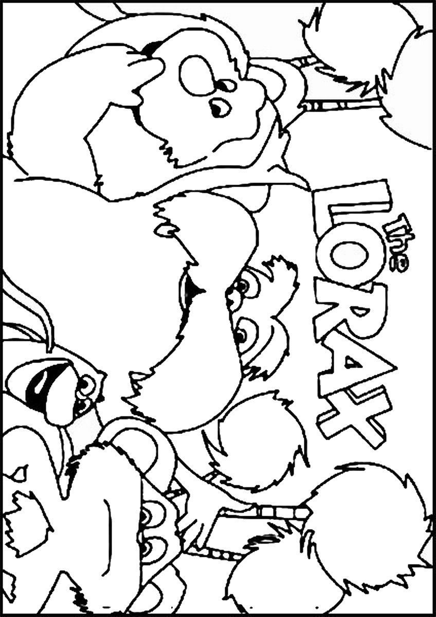 The Lorax Coloring Pages 848x1200 The Lorax Coloring Pages