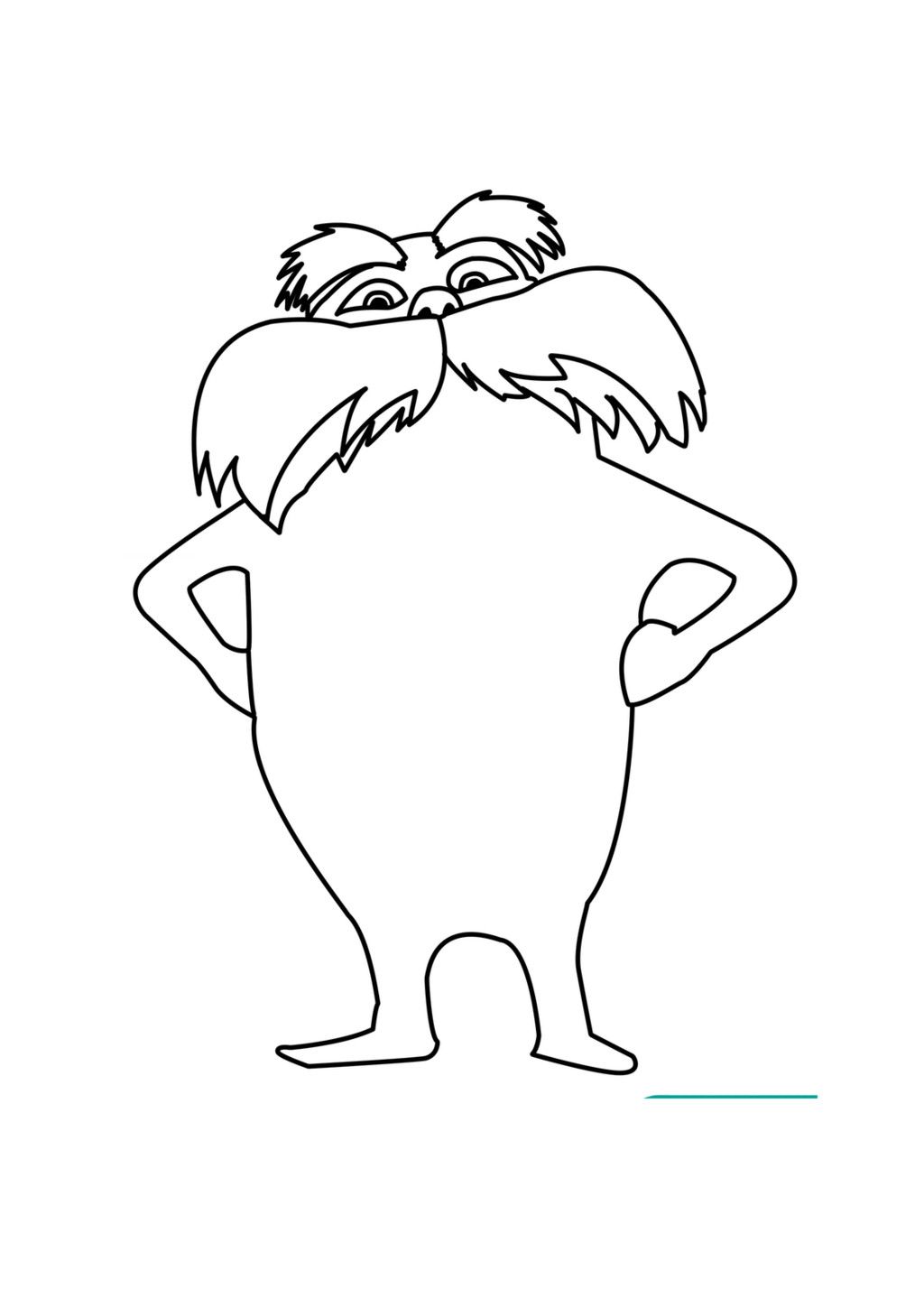Lorax Coloring Pages Dr. Seuss 1024x1449 Lorax Coloring Pages Dr. Seuss