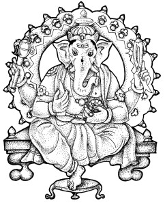 242x300 Ganesh Chaturthi Coloring Pages Coloring Pages
