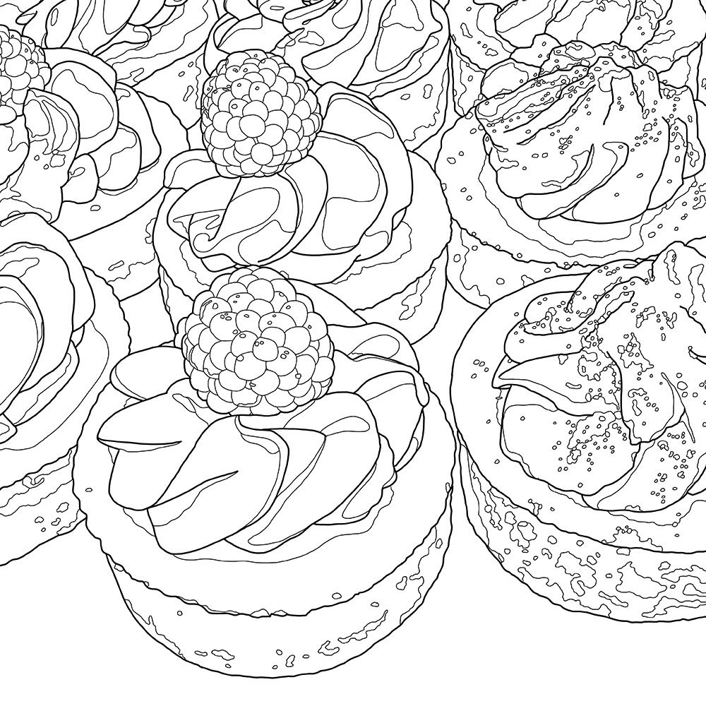 Detail Of Coloring Page For Adults, From By 1000x1000 Detail Of Coloring Page For Adults, From By