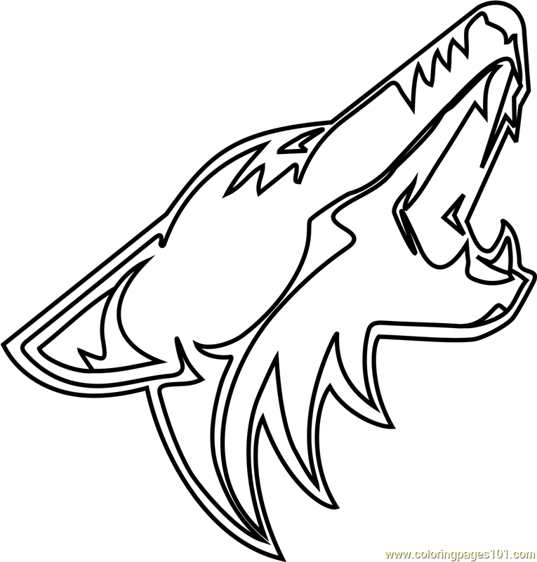 765x800 Arizona Coyotes Logo Coloring Page
