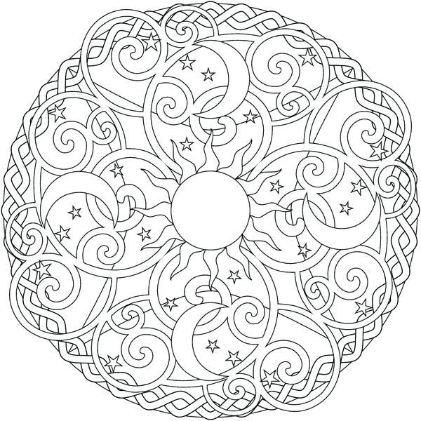 Flower Mandala Coloring Pages March Mandala The Sun And The Moon 600x600 Flower Mandala Coloring Pages March Mandala The Sun And The Moon