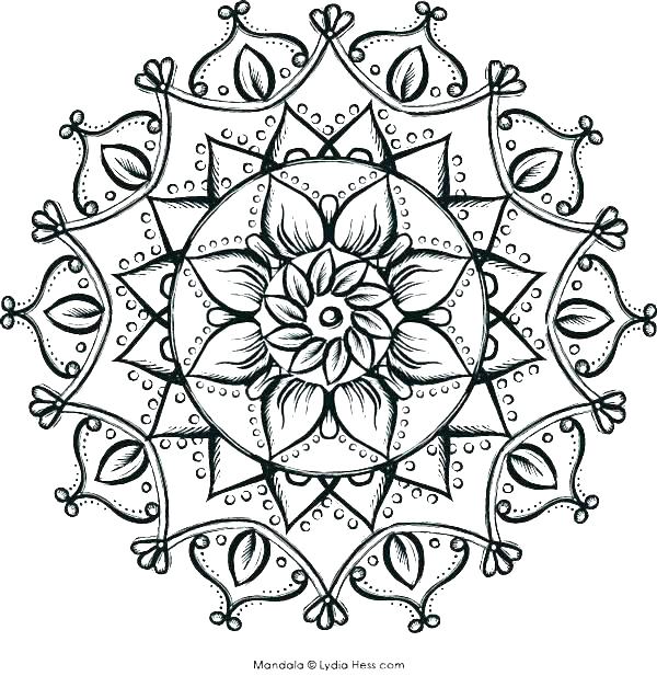 Coloring Page Of Flower Mandala Coloring Pages Flower Coloring 600x617 Coloring Page Of Flower Mandala Coloring Pages Flower Coloring