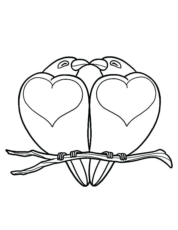 600x776 Bird Coloring Pages Trend Love Bird Coloring Pages Kids Heart