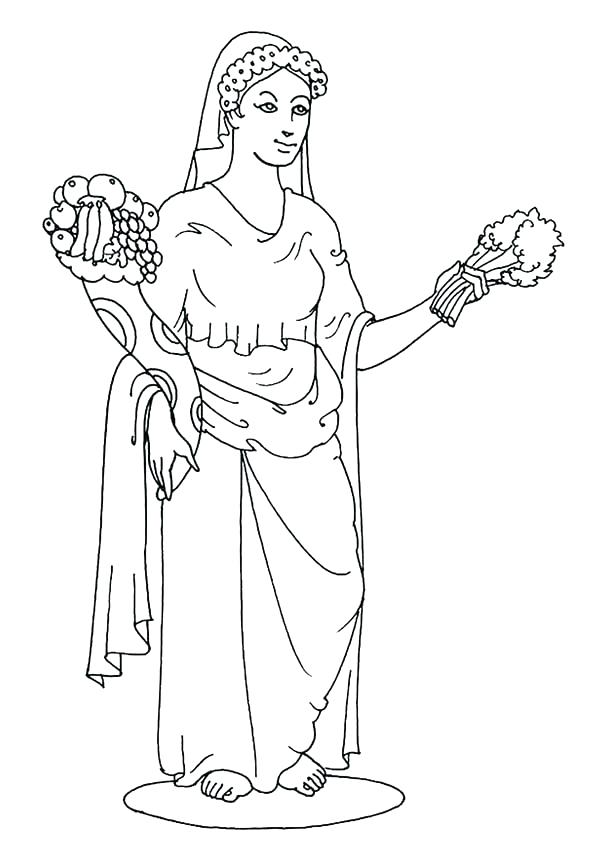 600x849 Aphrodite Goddess Of Love Coloring Pages Coloring Pages Goddess