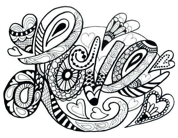 570x440 Love Coloring Pages Printable Love Coloring Pages Love Coloring