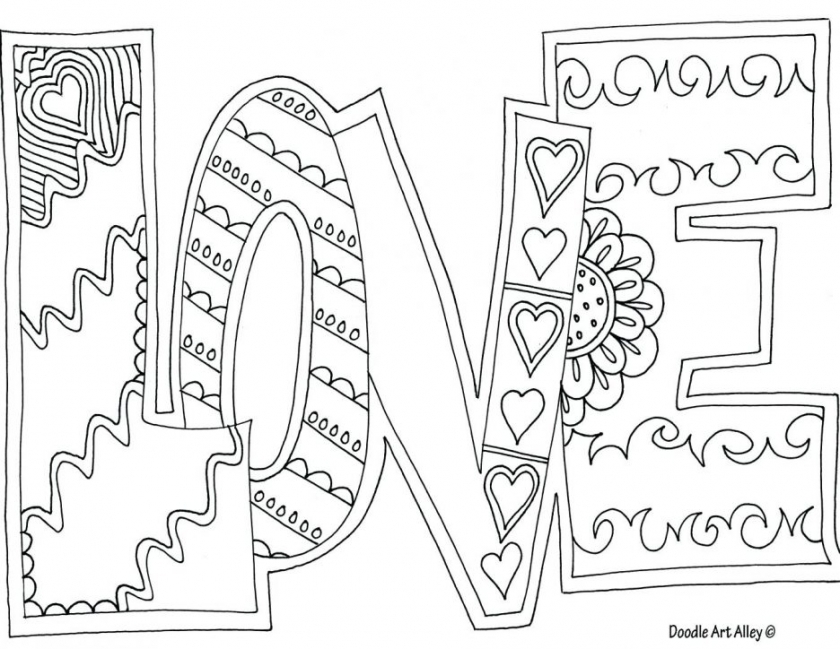 Love Coloring Pages Printable