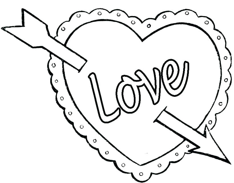 820x641 Love Heart Colouring Page Awesome Color Pages Hearts For Free