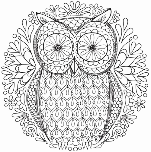 Amazing Love Mandala Coloring Pages Free Owl Nature Mandala 500x504 Amazing Love Mandala Coloring Pages Free Owl Nature Mandala