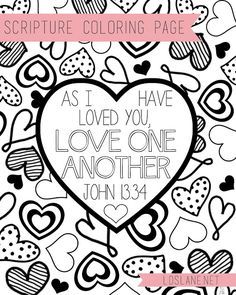 Scripture Coloring Page Love One Another 236x295 Scripture Coloring Page Love One Another