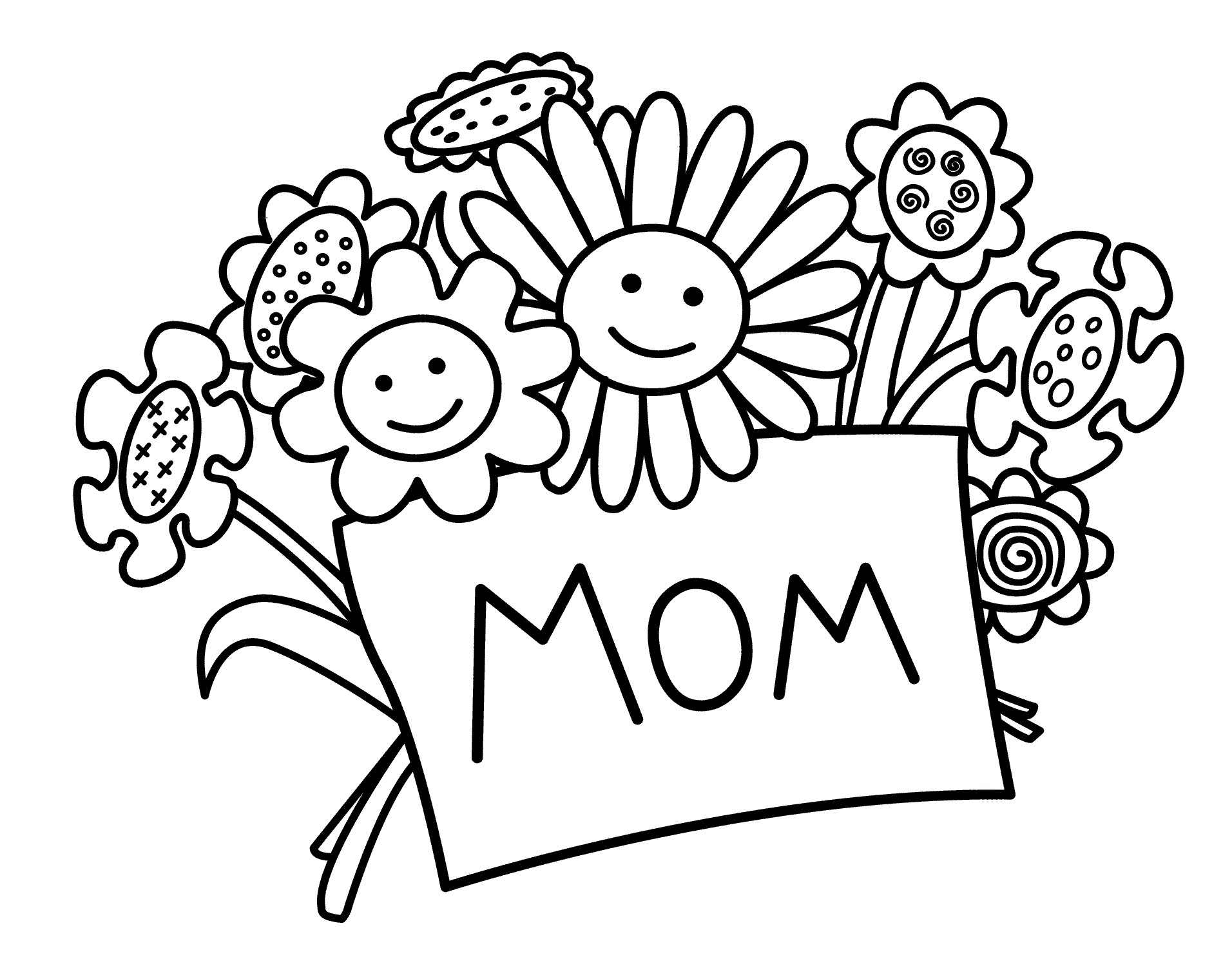 Mother039s Day Bouquet Coloring Page Copy Great I Love U Mom 1912x1483 Mother039s Day Bouquet Coloring Page Copy Great I Love U Mom