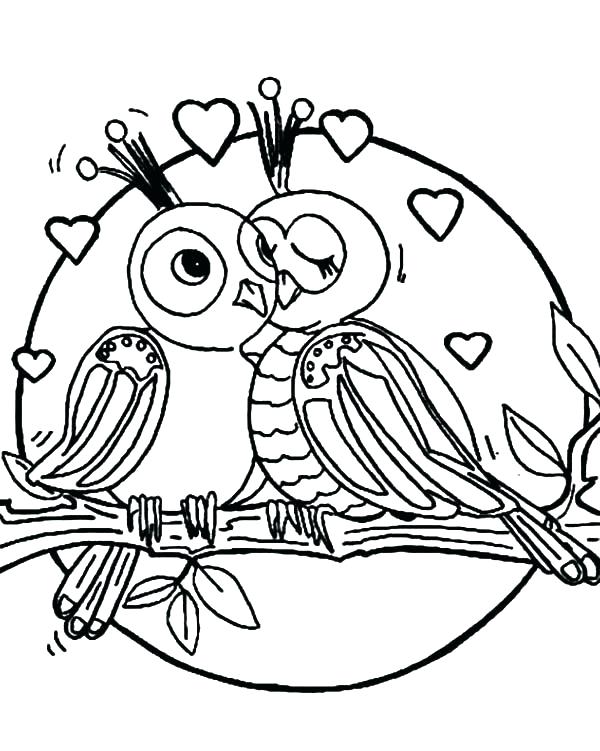 Cute Bird Coloring Pages Love Bird Coloring Pages Cute Love Birds 600x751 Cute Bird Coloring Pages Love Bird Coloring Pages Cute Love Birds