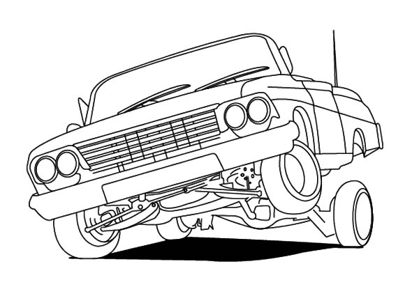 600x425 Lowrider Cars Hydraulics Coloring Pages Lowrider Cars Hydraulics