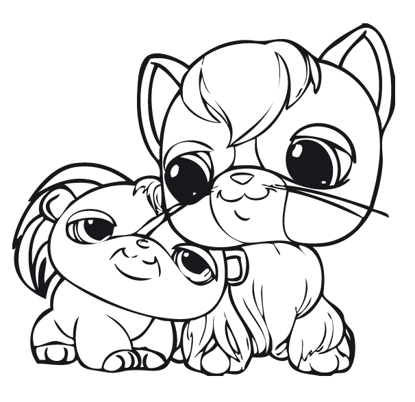 Cute Dog Littlest Pet Shop Coloring Pages 606x587 Cute Dog Littlest Pet Shop Coloring Pages