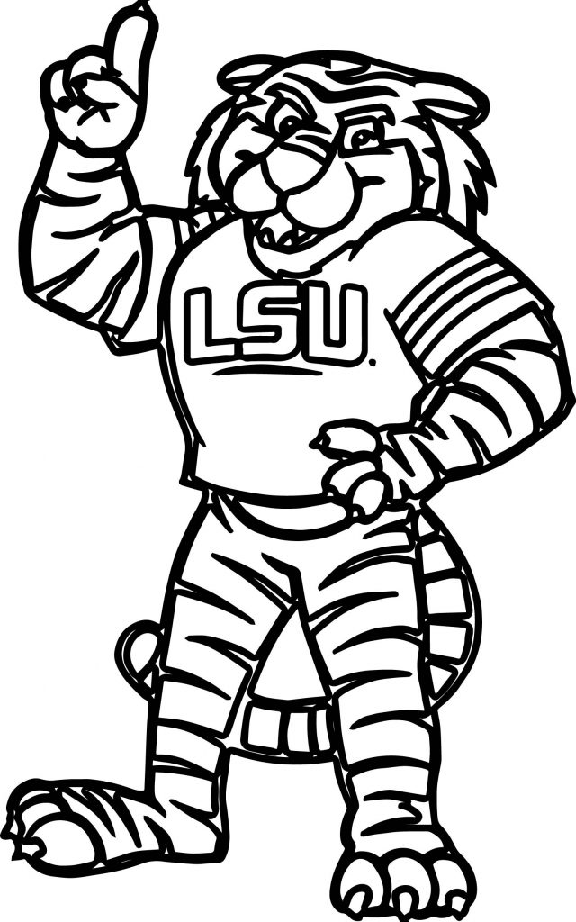 640x1024 Lsu Coloring Pages Lsu Tigers Coloring Pages Copy Curious Ba Tiger