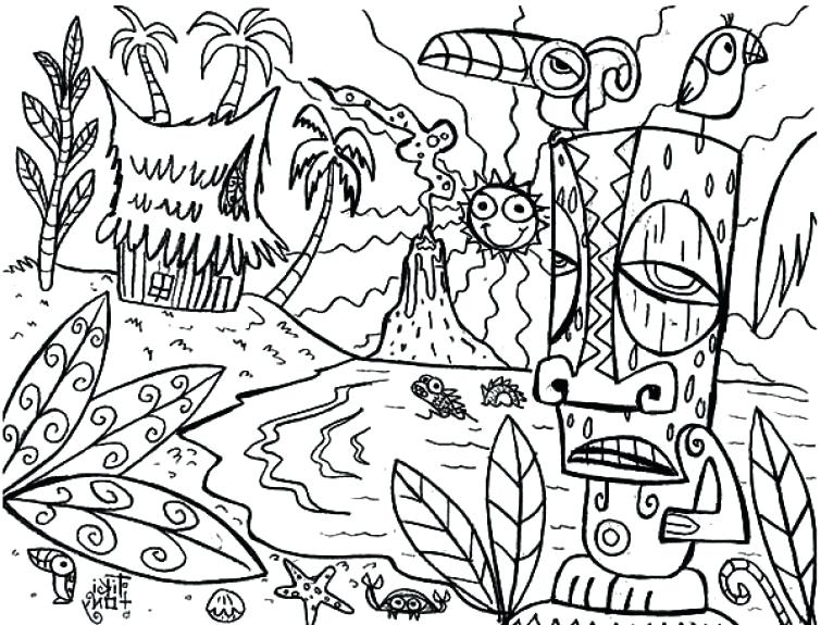 Luau Coloring Pages Hawaiian Luau Coloring Pages Luau Coloring 755x575 Luau Coloring Pages Hawaiian Luau Coloring Pages Luau Coloring