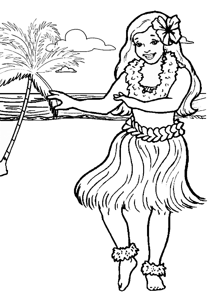 Luau Coloring Pages 847x1200 Luau Coloring Pages