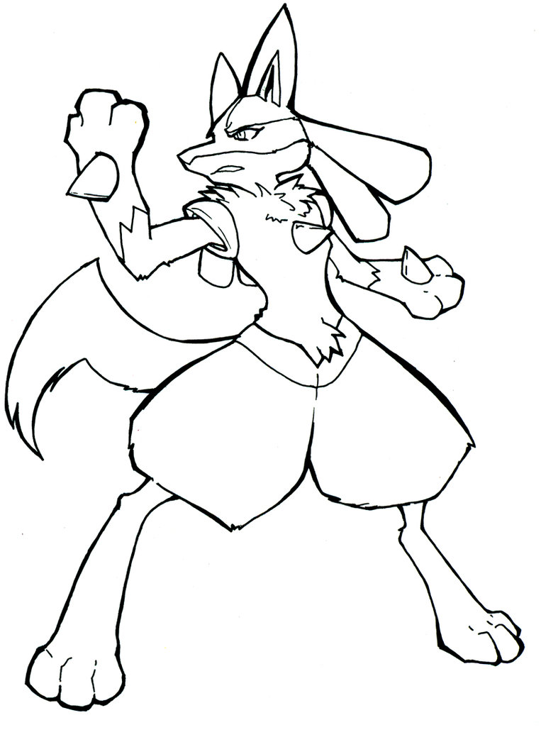 763x1046 Mega Lucario Coloring Pages
