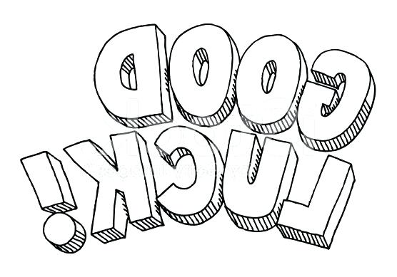 Good Luck Coloring Pages 556x389 Good Luck Coloring Pages