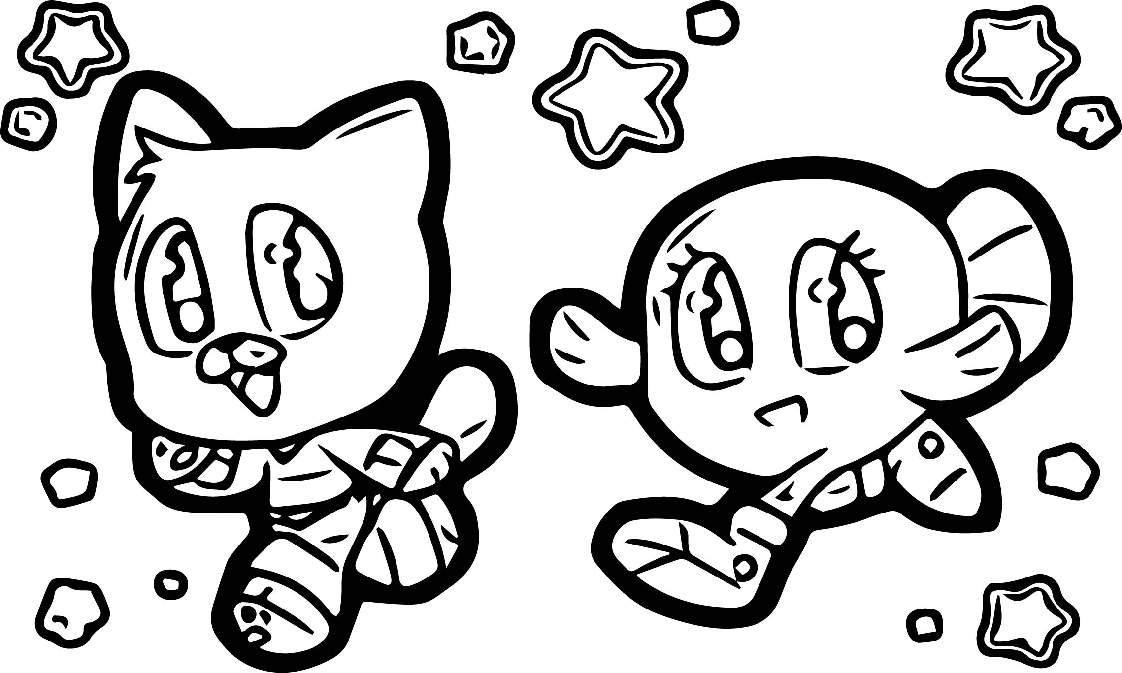 Gumball And Darwin Stars Coloring Page Wecoloringpage 2278x1367 Gumball And Darwin Stars Coloring Page Wecoloringpage
