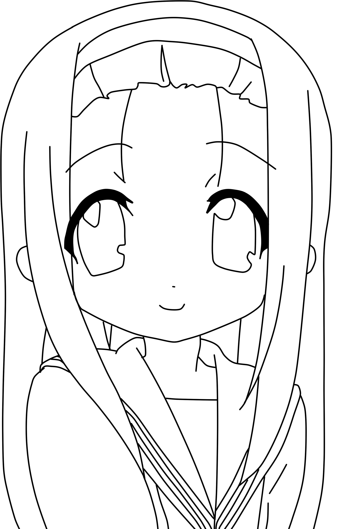 Lucky Star Coloring Pages Drawing Manga Lucky Star 1396x2192 Lucky Star Coloring Pages Drawing Manga Lucky Star