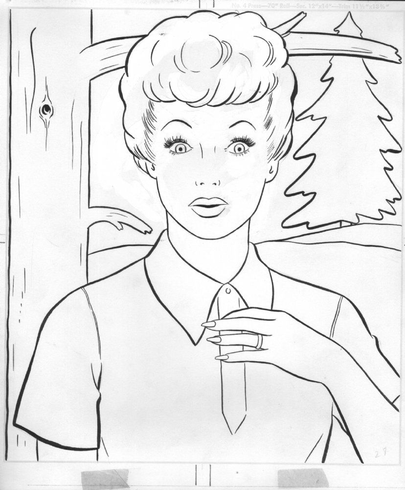 Lucy Coloring Pages