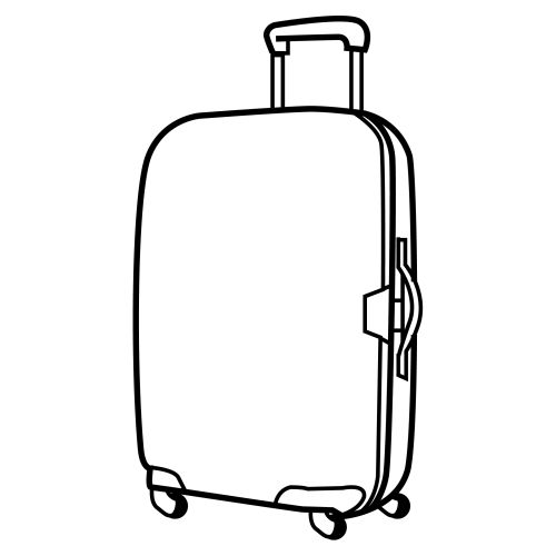 Luggage Coloring Page