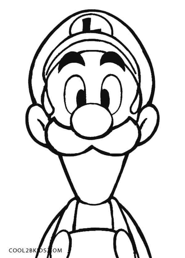 600x836 Printable Luigi Coloring Pages For Kids Cool2bkids